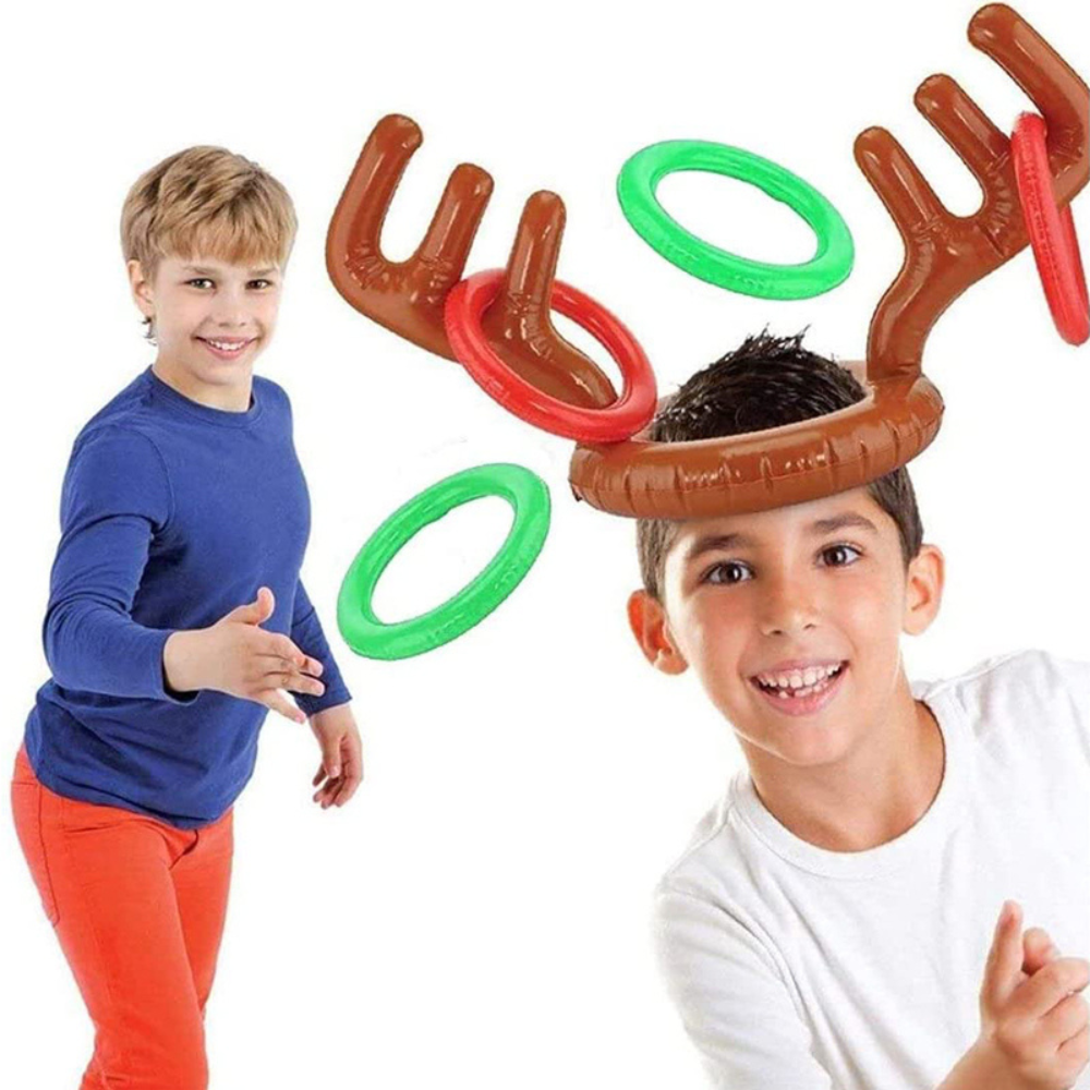 Rendier gewei ring gooi kerst spel