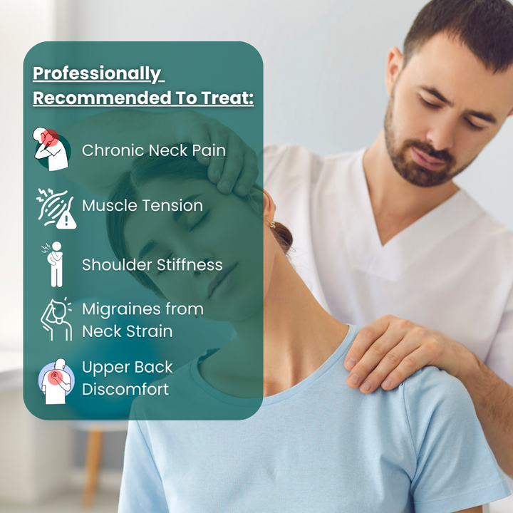 Nek warmtekussen &amp; massageapparaat | nek en schouder warmte voor spier ontspanning | verstelbaar standen voor stress verlichting | gericht nek pijn en ontspanning