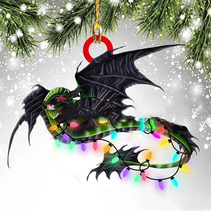 Dinosaurus draak ei kerstdecoraties hanger acryl