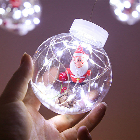 Lichtgordijn in sprookjesstijl met kerstman, cadeau of boom, led