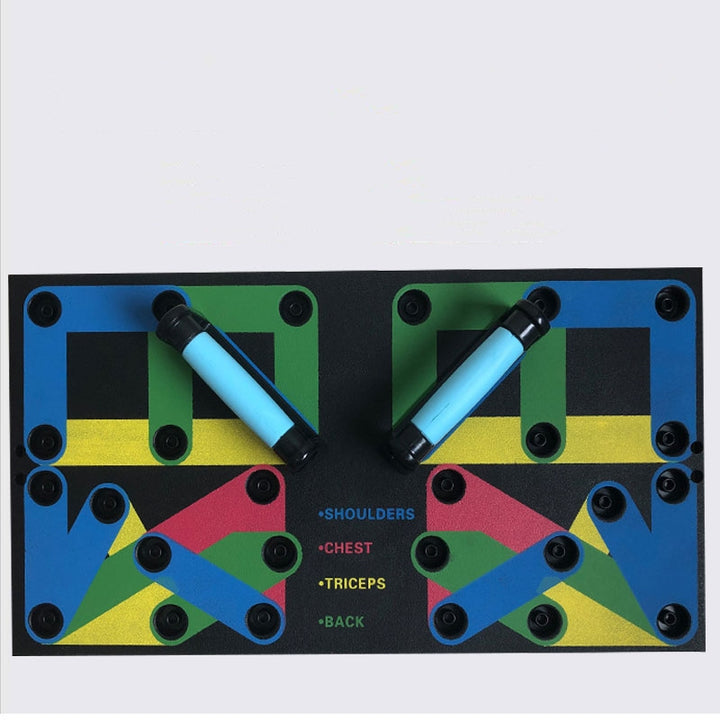 Opvouwbaar push-up board met handgrepen