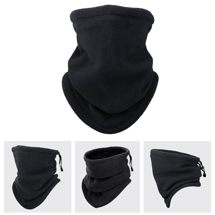 Hollevo Fleece nekwarmer met trekkoord – bedekt hals en half gezicht