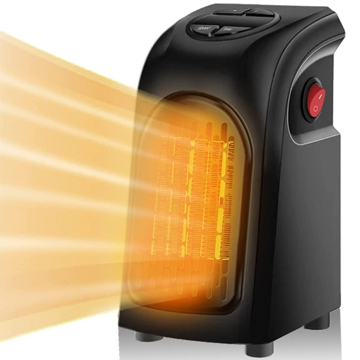 Hollevo™ Stopcontact ventilatorkachel met PTC en thermostaat