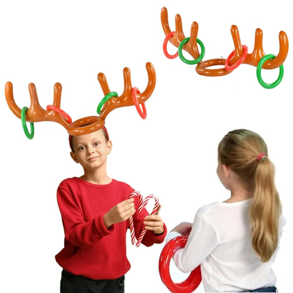 Rendier gewei ring gooi kerst spel
