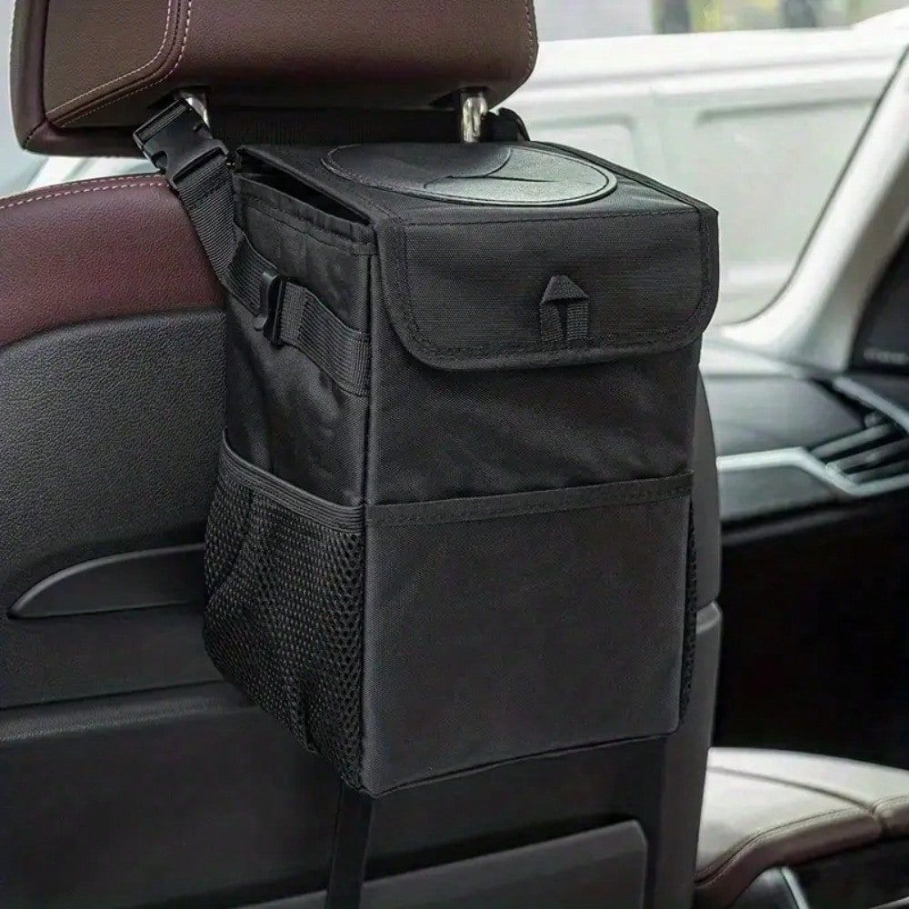 Hollevo™ Hangende waterdichte afvalbak voor in de auto met deksel