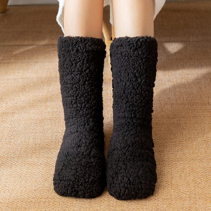 Winter pluche binnen warm sokken