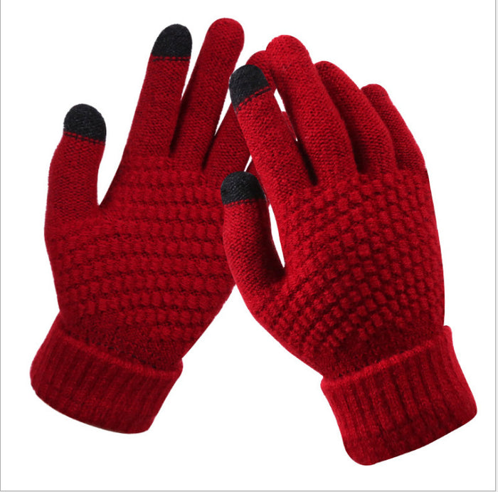 Hollevo Touchscreen handschoenen in structuurbrei