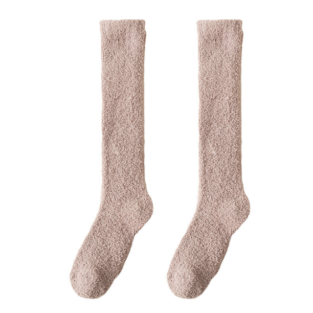Hollevo™ Extra lange wintersokken van zachte coral fleece