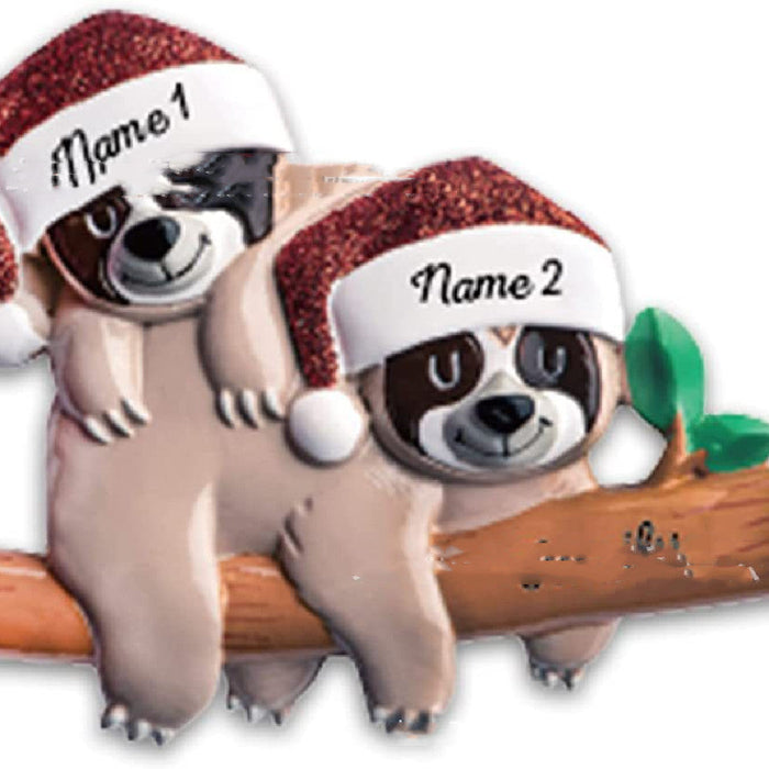 Hollevo™ Gepersonaliseerde acryl kersthanger met koala's voor het gezin