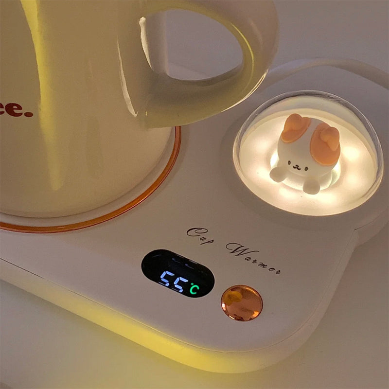 Kopwarmer met verlicht dierenkoepeltje