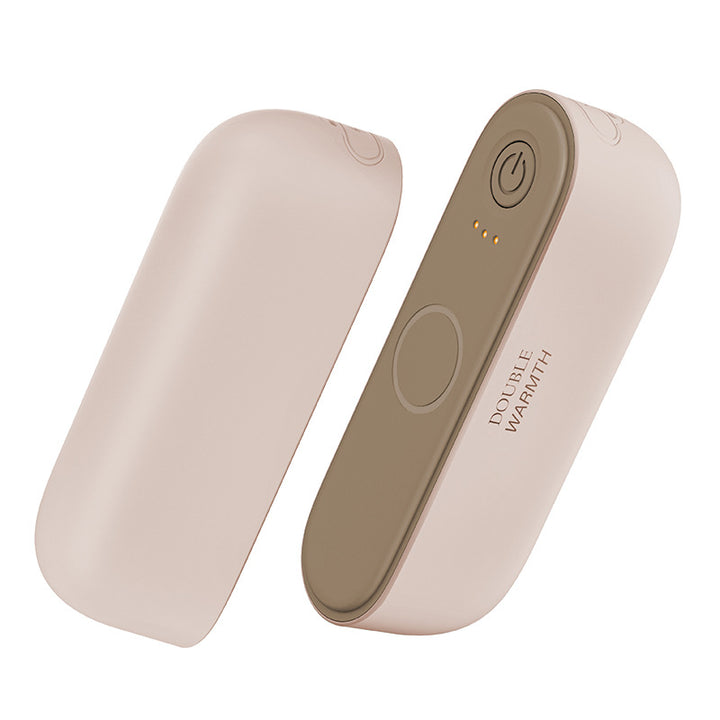 Magnetische oplaadbare handwarmer in twee delen
