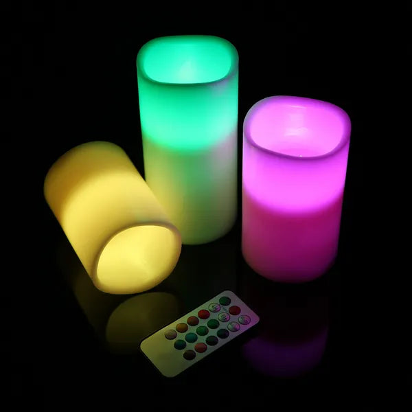 Led kaarsen van echte was – met afstandsbediening en timer