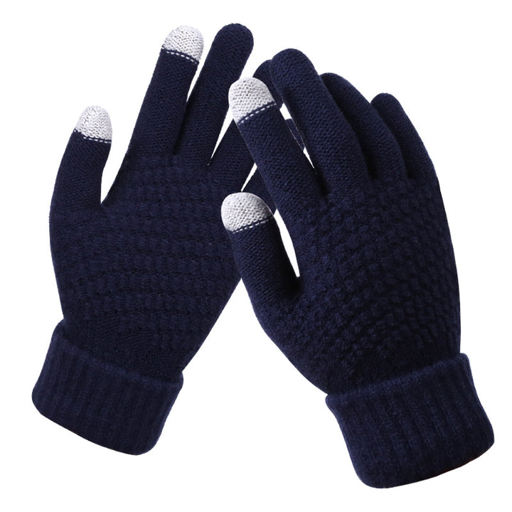 Gebreide touchscreen handschoenen