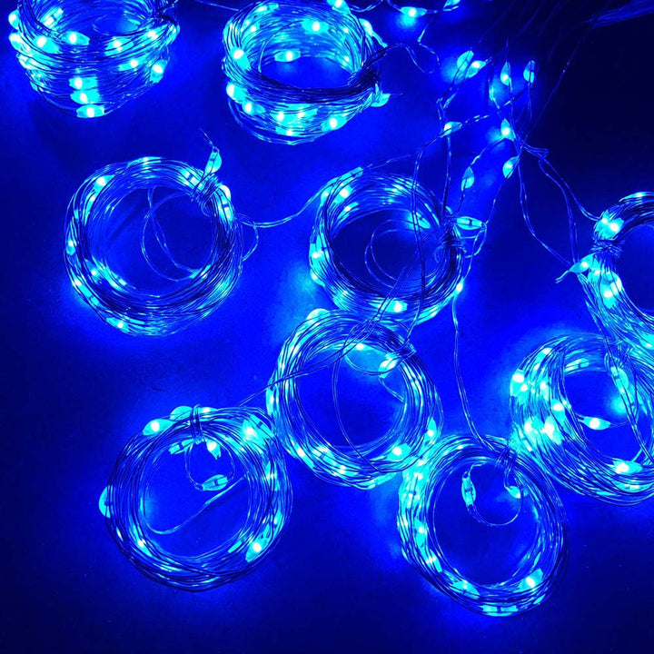 Led-lichtgordijn voor het raam met USB en 8 lichtstanden