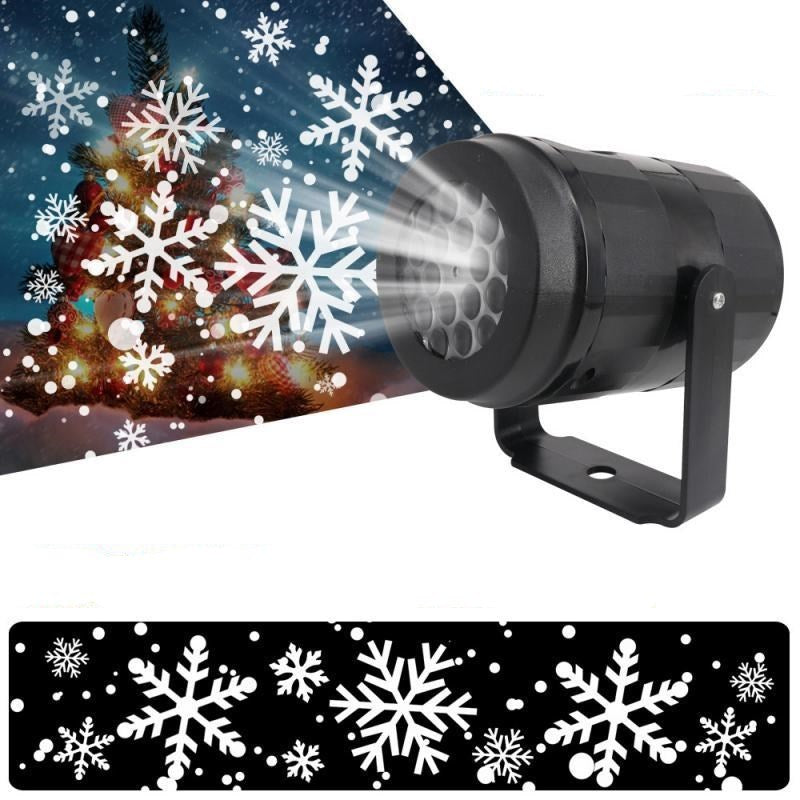 LED kerst projector sneeuwvlokken licht tonen – waterdicht buiten lamp met 16 patronen