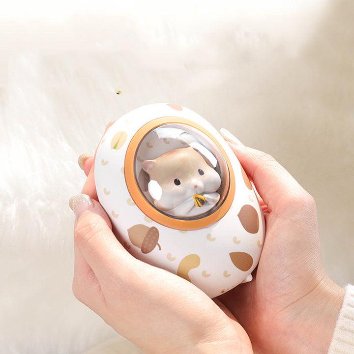 Hamster-handwarmer met powerbank 5000 mAh en 4 warmtestanden