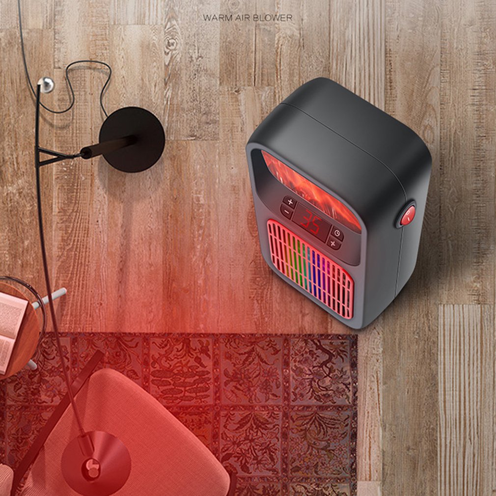 Mini stopcontactkachel met vlameffect