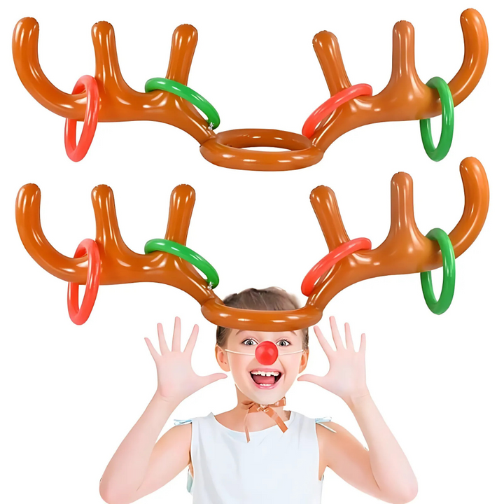 Rendier gewei ring gooi kerst spel