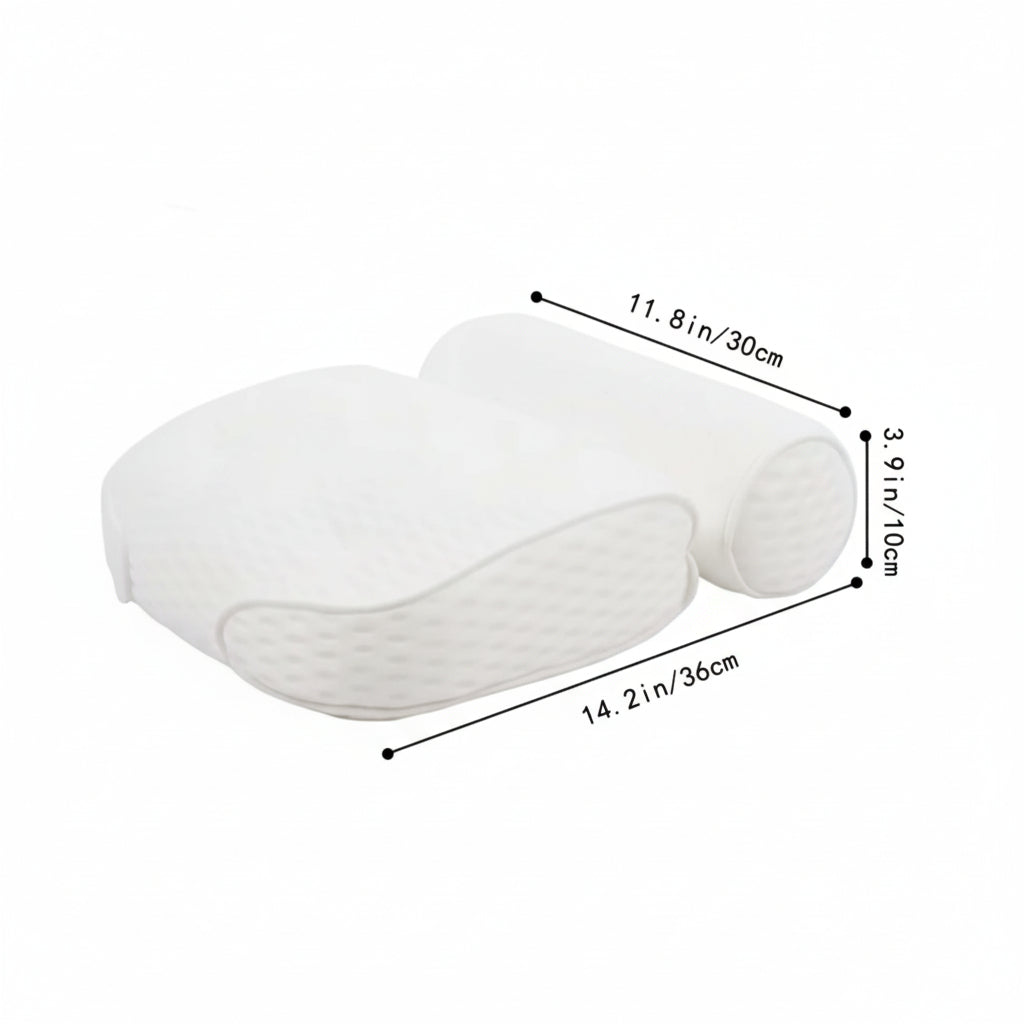 Ergonomisch badkussen van ademend 4D air mesh voor je nek