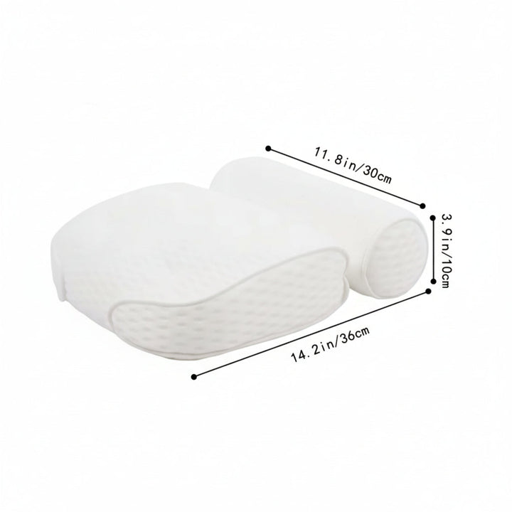 Ergonomisch badkussen van ademend 4D air mesh voor je nek