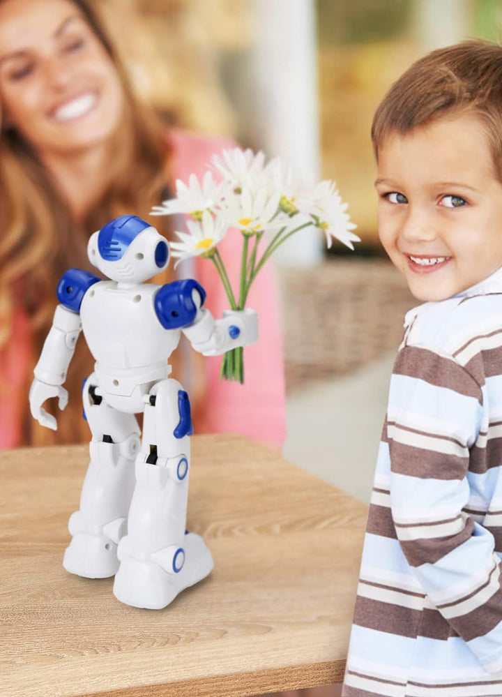 Programmeerbare robot met afstandsbediening en handgebaren
