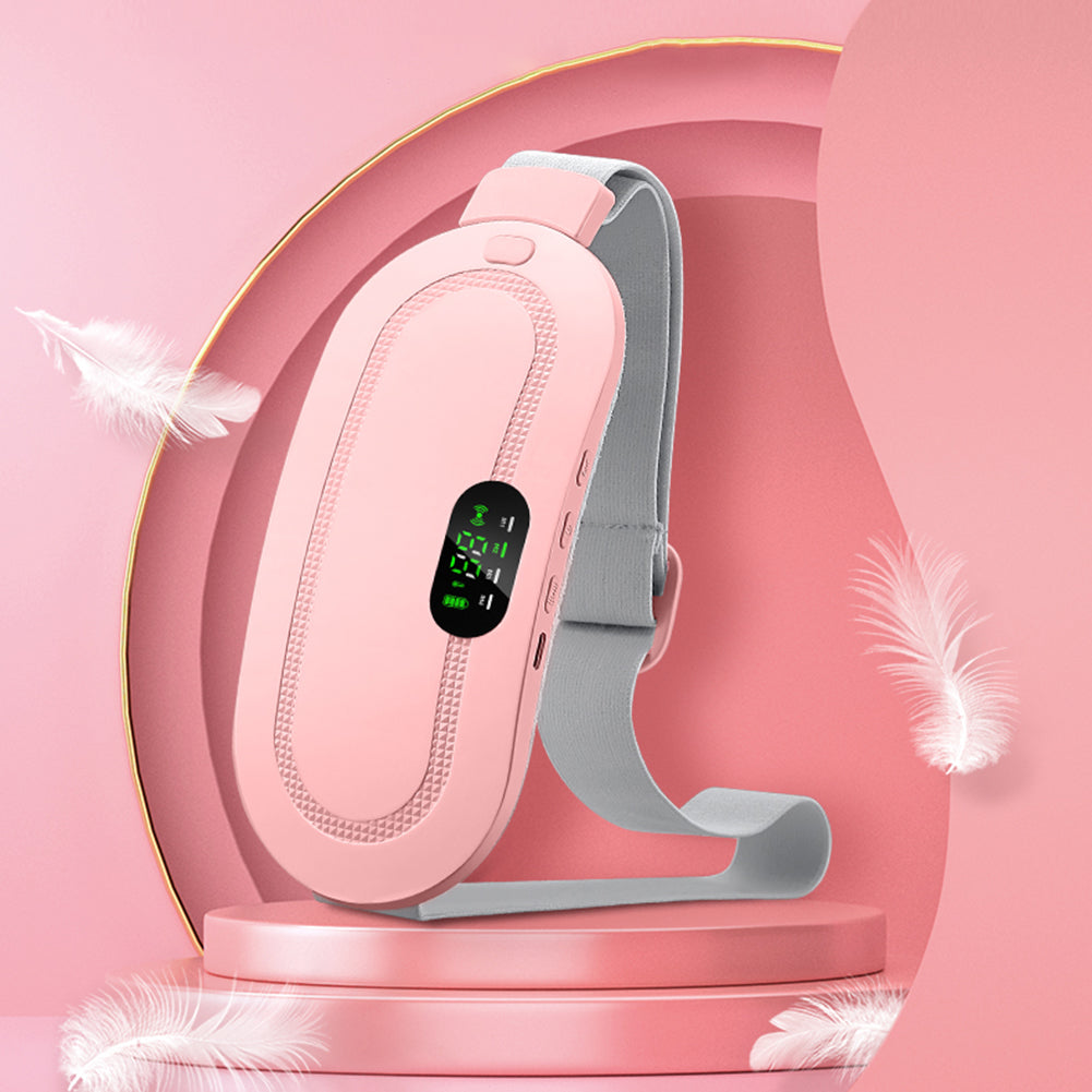 Witte warmteband met display om de buik