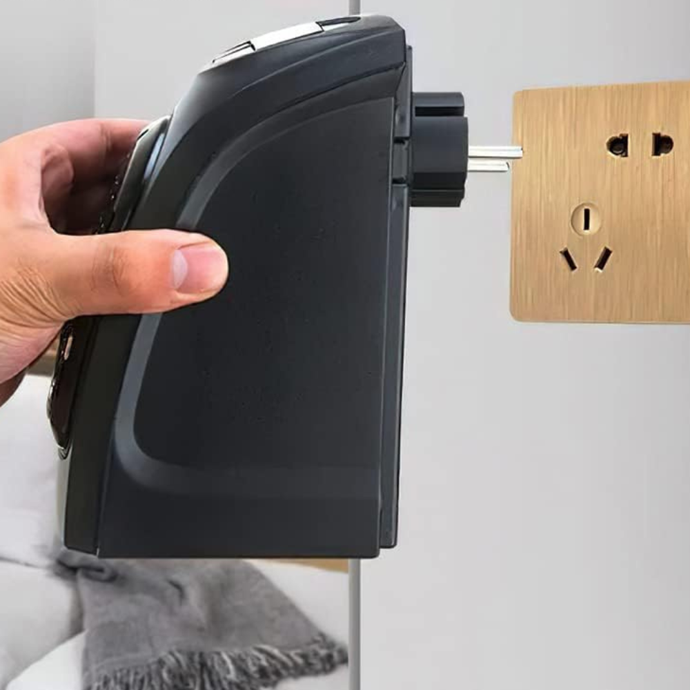 Stopcontact ventilatorkachel met PTC en thermostaat – Hollevo™