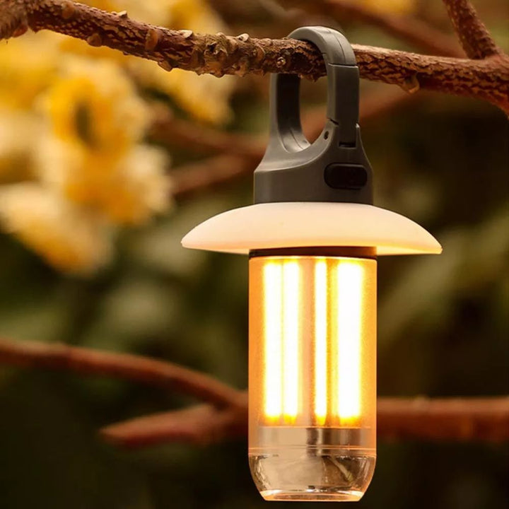 Hollevo™ Oplaadbare led-kampeerlamp set van 2 met 5 lichtstanden