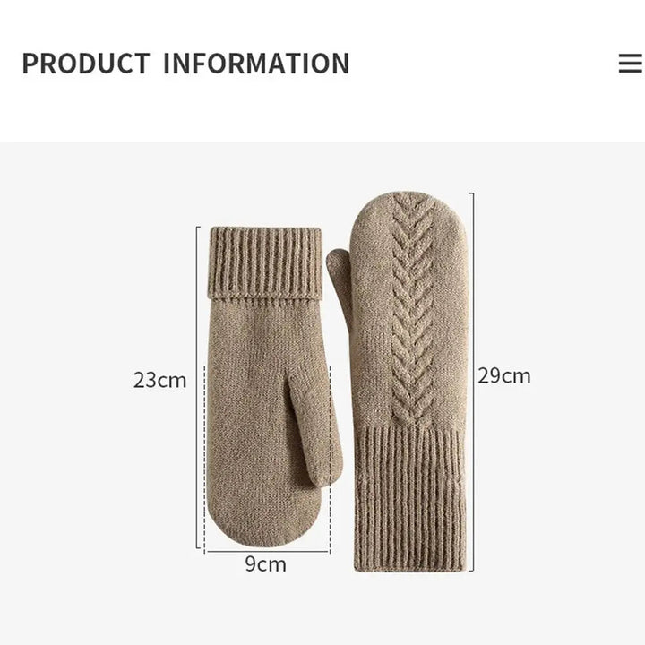 Dubbel laag fleece gevoerd winter wanten