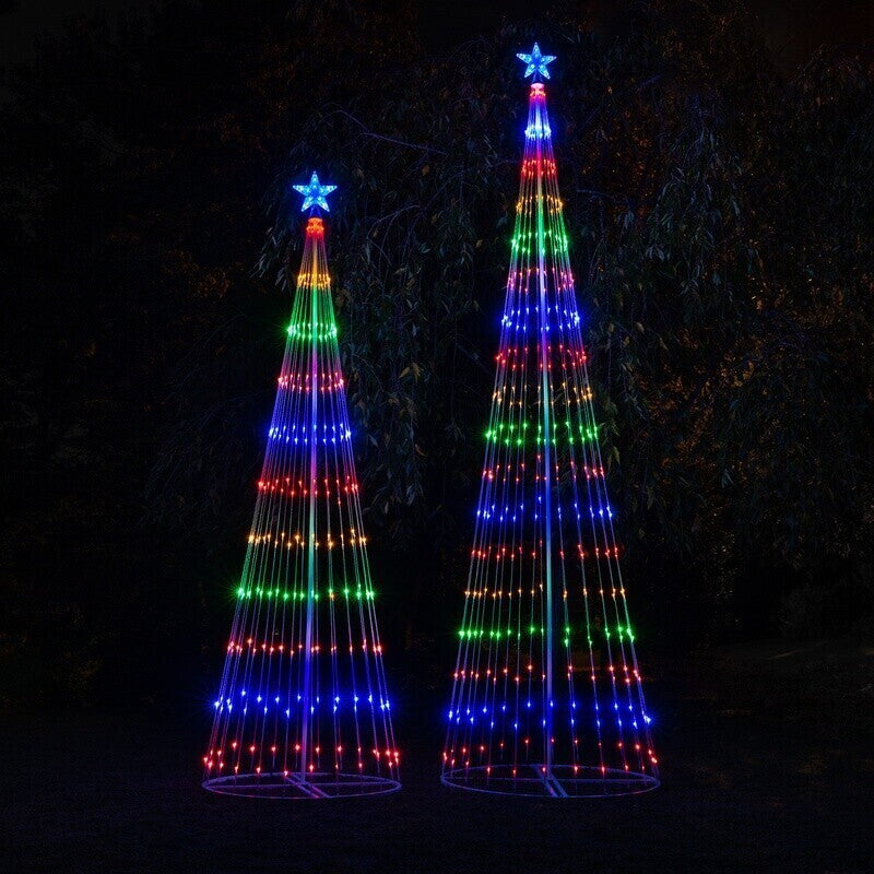 Kerst – meerkleurig Led bewegend buiten kerstboom lightshow