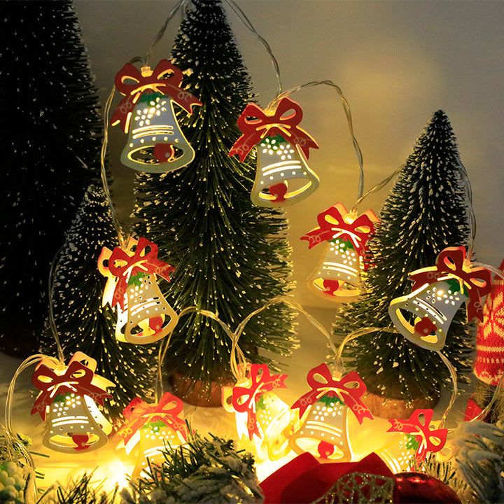 Led lichtslinger met kerstmotieven, op batterij of USB