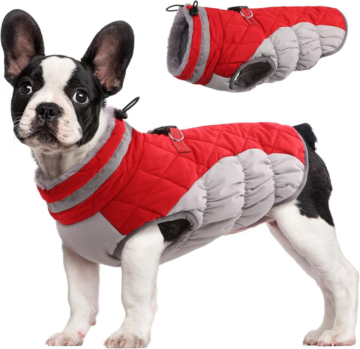 Safewalk winter harnas jas – waterdicht hond jas met reflectie en fleecevoering