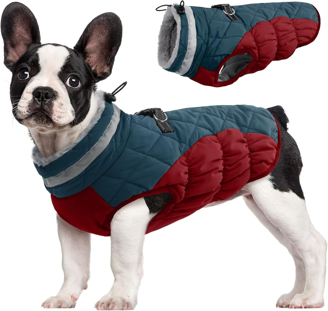 Safewalk winter harnas jas – waterdicht hond jas met reflectie en fleecevoering