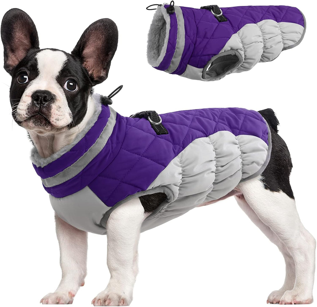 Safewalk winter harnas jas – waterdicht hond jas met reflectie en fleecevoering