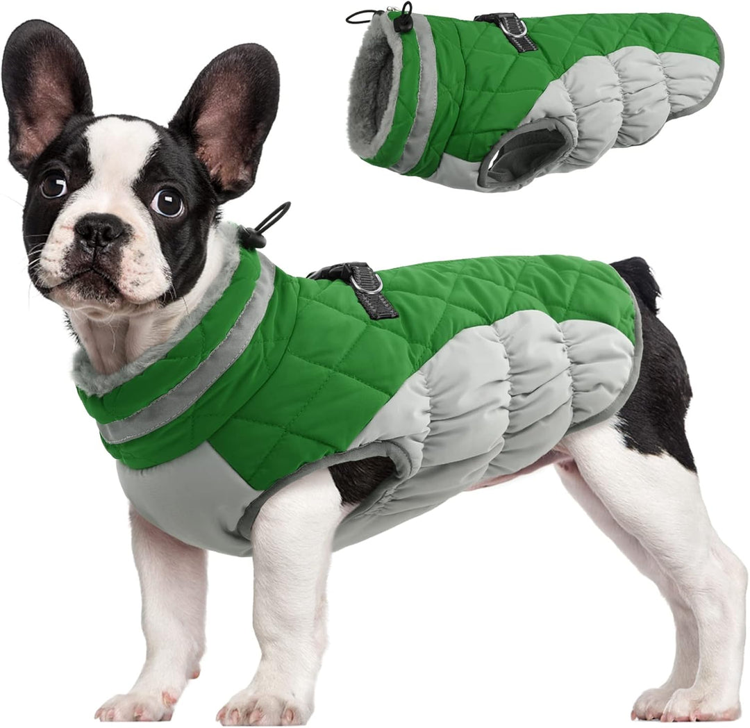 Safewalk winter harnas jas – waterdicht hond jas met reflectie en fleecevoering