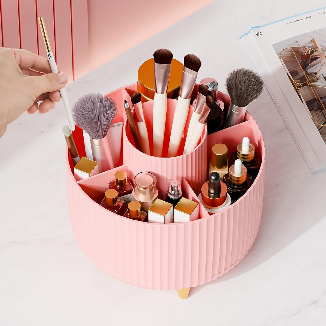 Draaibare make-up organizer 360° met vijf vakken