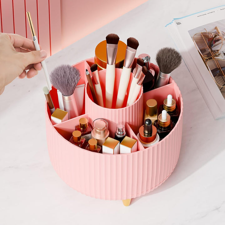Draaibare make-up organizer 360° met vijf vakken