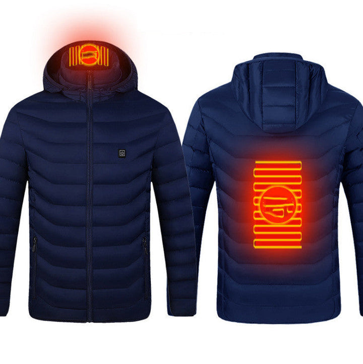 Hollevo™ Verwarmde herenjas met USB en 3 warmtestanden