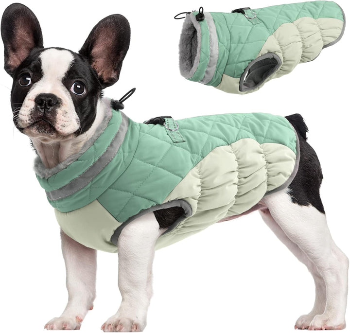 Safewalk winter harnas jas – waterdicht hond jas met reflectie en fleecevoering