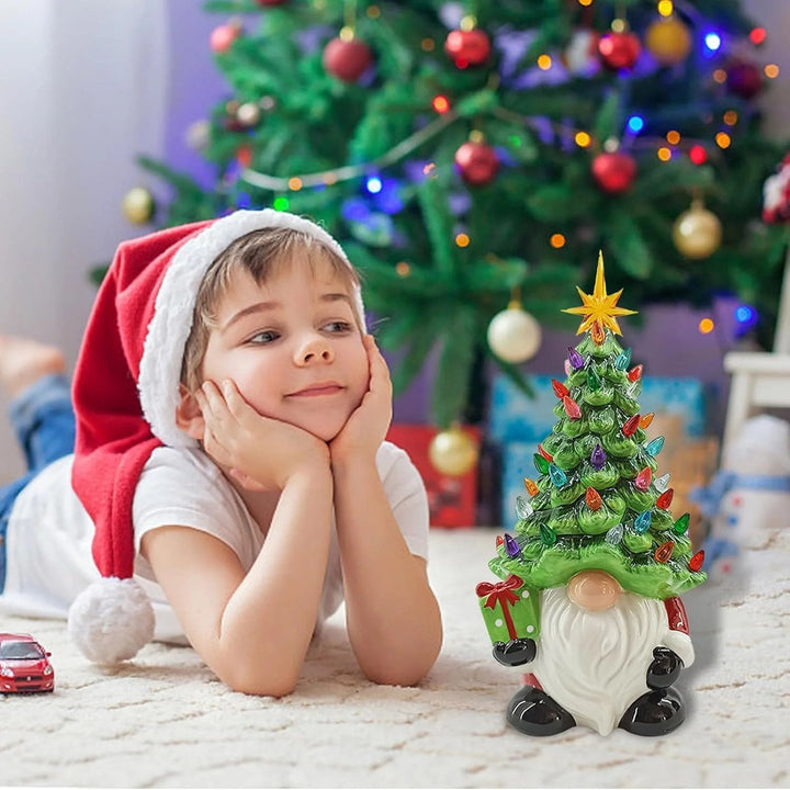Lichtgevende kabouterkerstboom met 30 gekleurde LED&