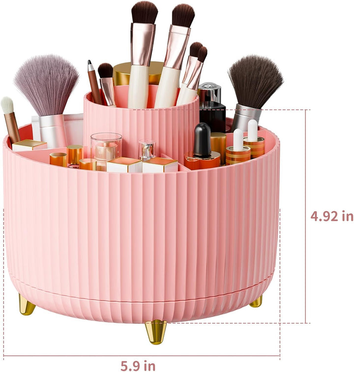 Draaibare make-up organizer 360° met vijf vakken