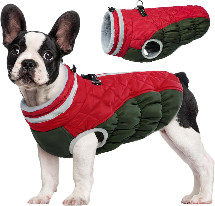 Safewalk winter harnas jas – waterdicht hond jas met reflectie en fleecevoering