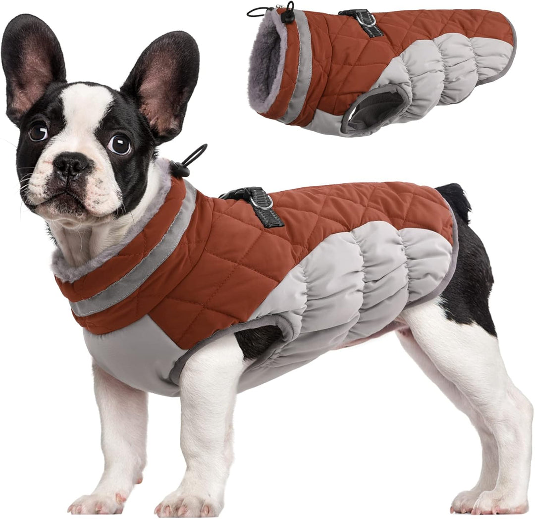 Safewalk winter harnas jas – waterdicht hond jas met reflectie en fleecevoering