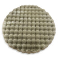 Hollevo™ Rond pluizig vloerkleed met bubbelstructuur van dichte fleece