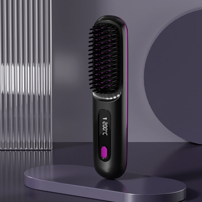 Hollevo Draadloze stijlborstel met lcd-scherm, oplaadbaar