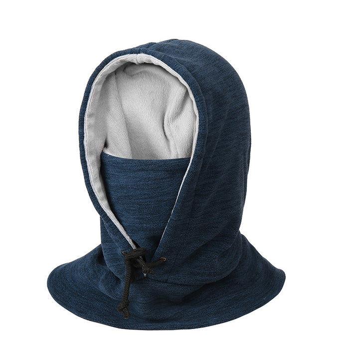 Hollevo Fleece bivakmuts met capuchon en nekwarmer in één
