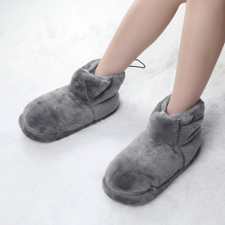 Hollevo™ Verwarmde USB-pantoffels van zachte pluche voor warme voeten