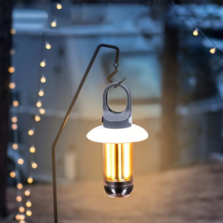 Hollevo™ Oplaadbare led-kampeerlamp set van 2 met 5 lichtstanden