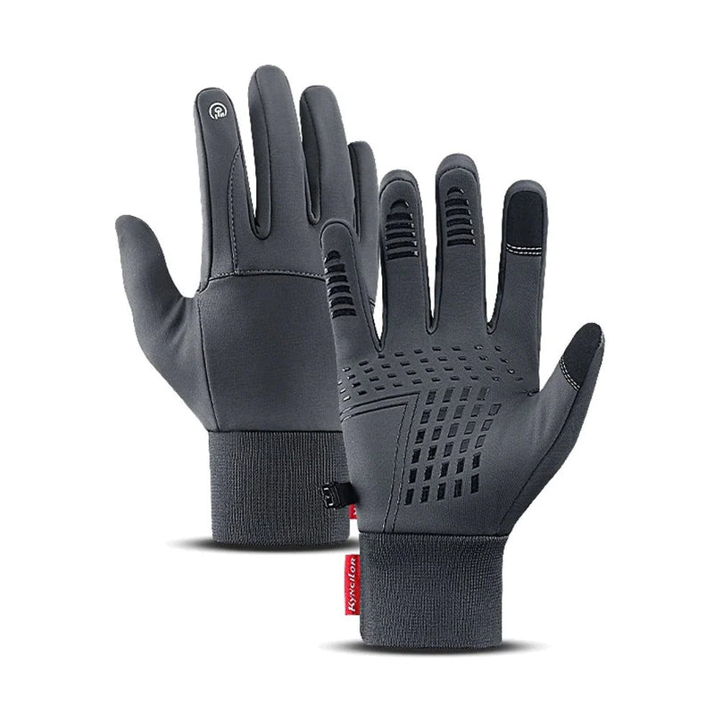 Waterafstotende gevoerde winterhandschoenen met touchscreen