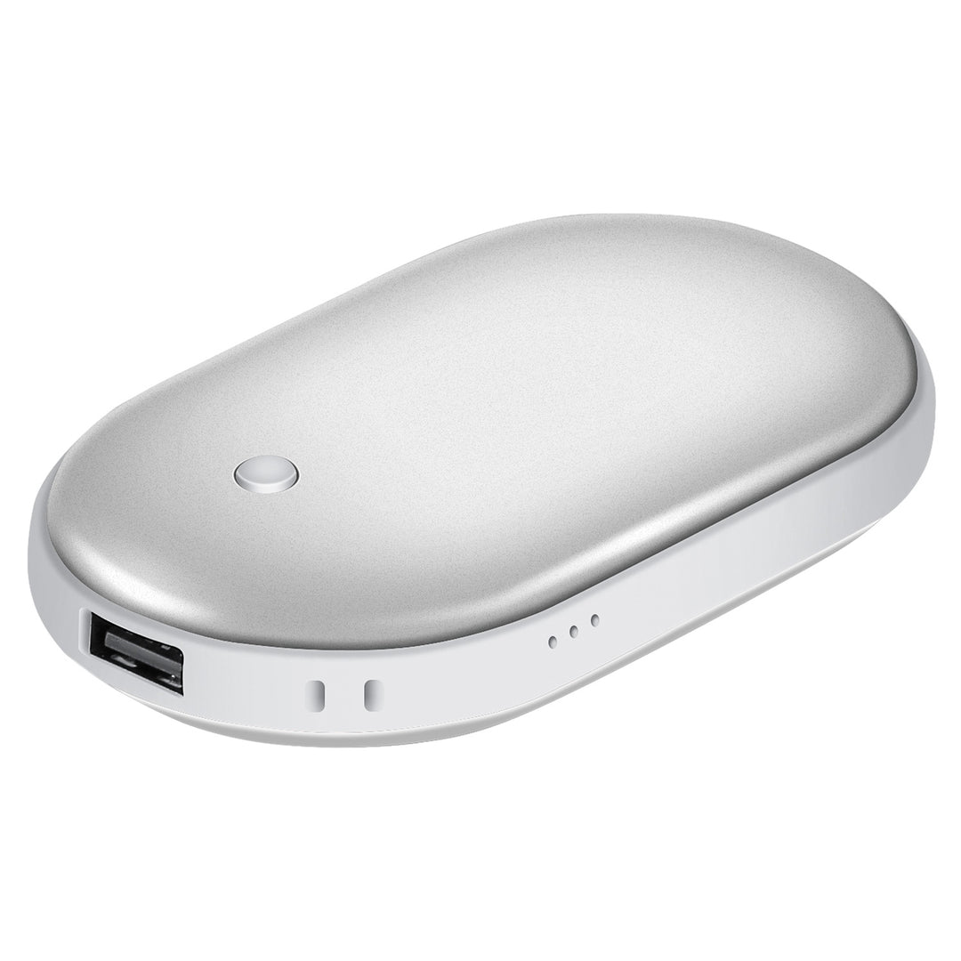 Handwarmer met powerbank 5000 mAh, dubbelzijdig verwarmd